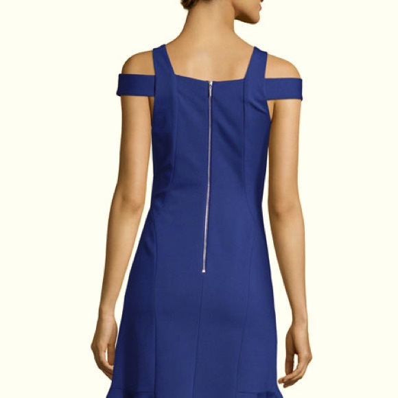 Rebecca Taylor Dress Purple Over the Shoulder Off the Shoulder - Picture 8 of 8